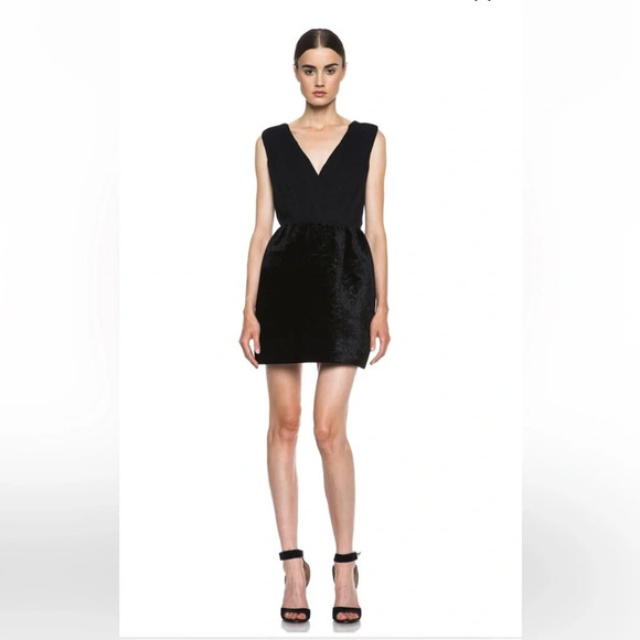 *Final Price* ALICE + OLIVIA Riva Pouf Silk-Blend Dress NWT Designer Luxury - Picture 1 of 7